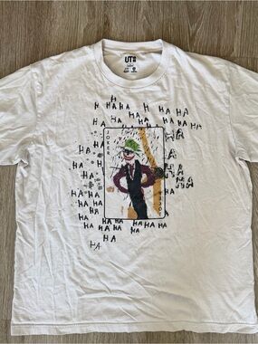 Uniqlo Basquiat Joker graphic t-shirt sz L